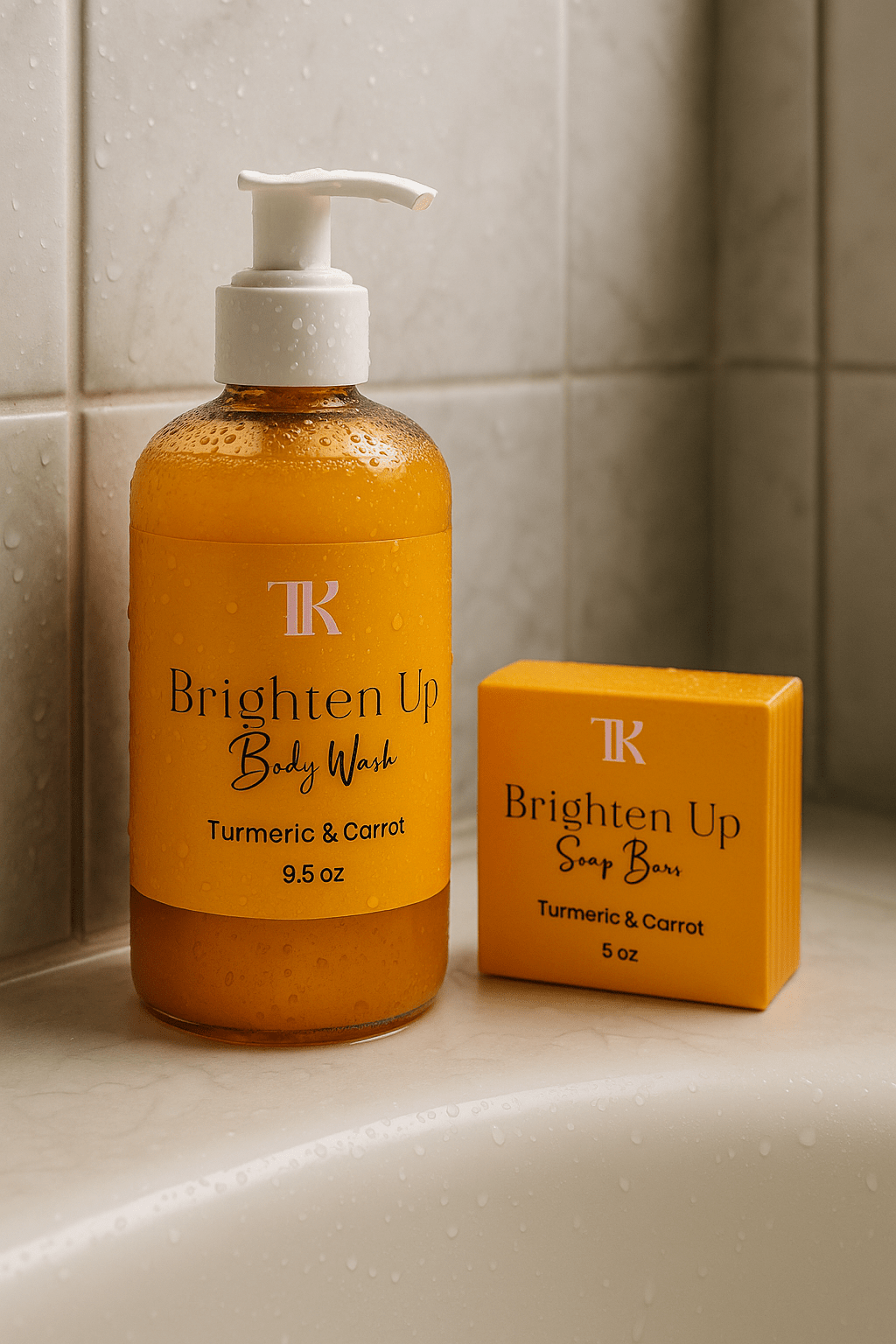 Turmeric & Carrot Brightening Body Wash - Tu Kute Kosmetics.com