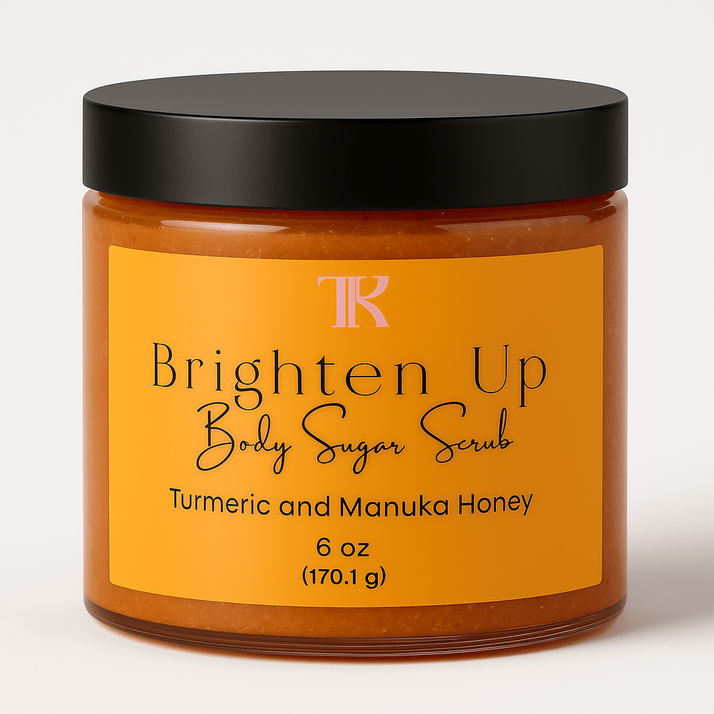 Turmeric & Manuka Honey Brightening Body Scrub - Tu Kute Kosmetics.com